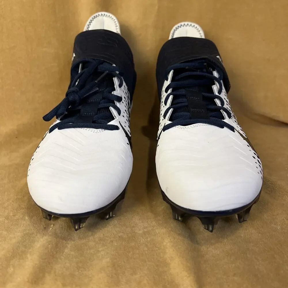 Nike Alpha Menace Pro‎ 2 Mens Size 12 White Navy Blue Football Cleats BV3945-102